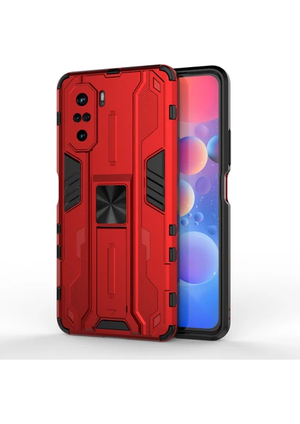 Xiaomi Redmi K40 / K40 Pro İçin Çift Katmanlı Pc Tpu Bumper Kaymaz ShockProof Korumalı Kılıf (Yurt Dışından)