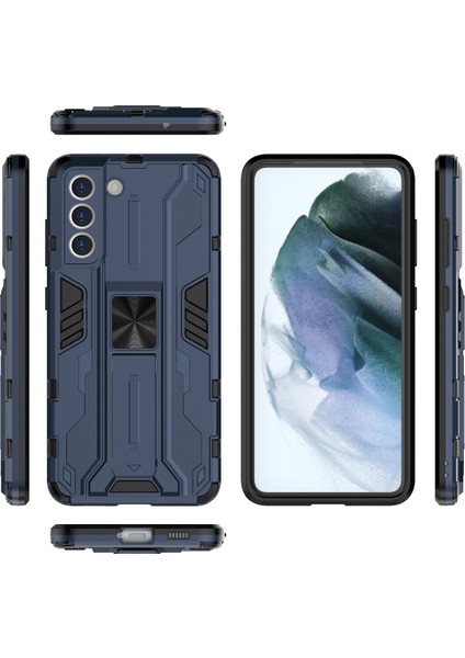 Samsung Galaxy S21 Fe 5G İçin Çift Katmanlı Pc Tpu Bumper Kaymaz ShockProof Korumalı Kılıf (Yurt Dışından)