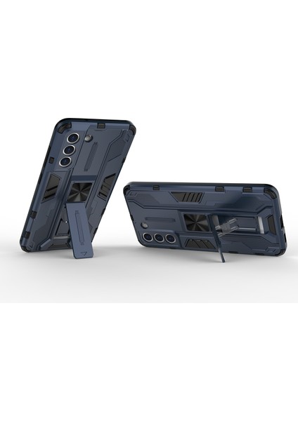 Samsung Galaxy S21 Fe 5G İçin Çift Katmanlı Pc Tpu Bumper Kaymaz ShockProof Korumalı Kılıf (Yurt Dışından)