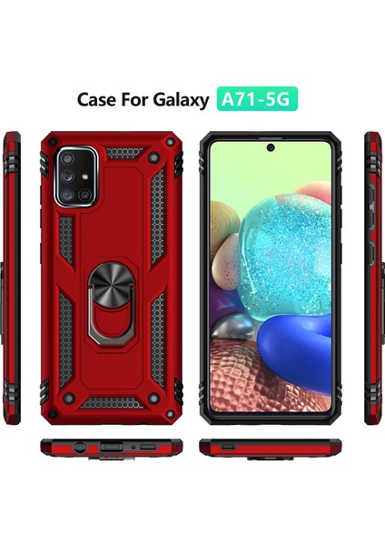 Samsung Galaxy A71 5G İçin Çift Katmanlı Halkalı Standlı Kılıf (Yurt Dışından) fiyatları