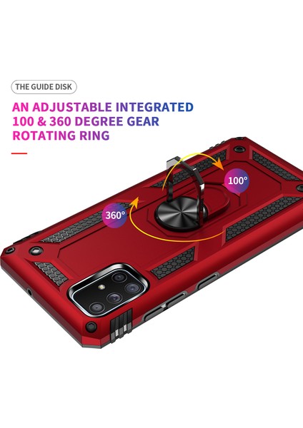 Samsung Galaxy A71 5G İçin Çift Katmanlı Halkalı Standlı Kılıf (Yurt Dışından) fırsatları