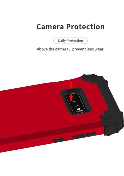 Samsung Galaxy S10E İçin Pc Yumuşak Tpu Bumper 3'ü 1 Arada Koruma ShockProof Kılıf (Yurt Dışından)