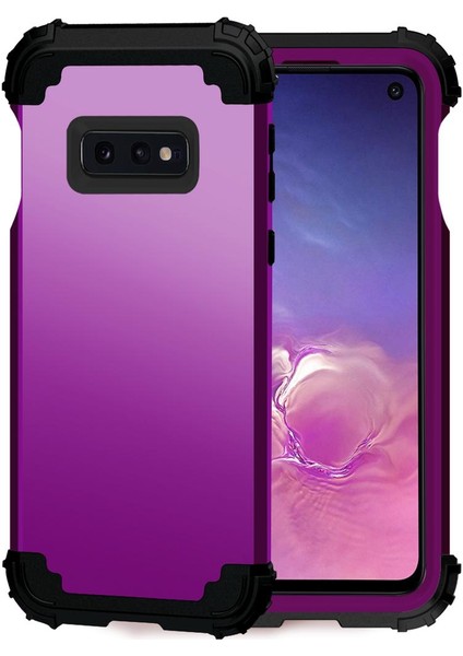 Samsung Galaxy S10E İçin Pc Yumuşak Tpu Bumper 3'ü 1 Arada Koruma ShockProof Kılıf (Yurt Dışından)