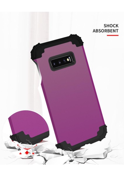 Samsung Galaxy S10E İçin Pc Yumuşak Tpu Bumper 3'ü 1 Arada Koruma ShockProof Kılıf (Yurt Dışından)