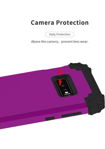 Samsung Galaxy S10E İçin Pc Yumuşak Tpu Bumper 3'ü 1 Arada Koruma ShockProof Kılıf (Yurt Dışından)