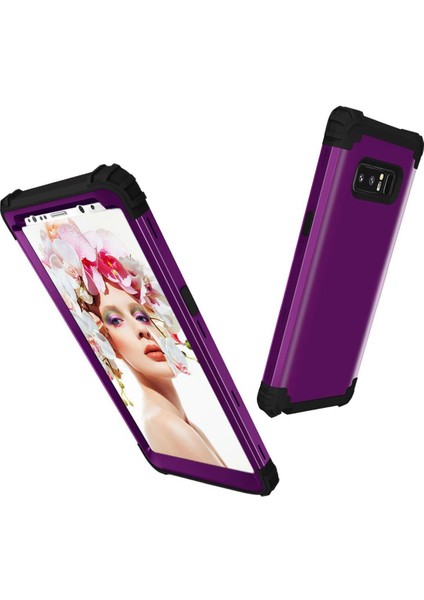 Samsung Galaxy Note 8 İçin Pc Yumuşak Tpu Bumper 3'ü 1 Arada Koruma ShockProof Kılıf (Yurt Dışından)