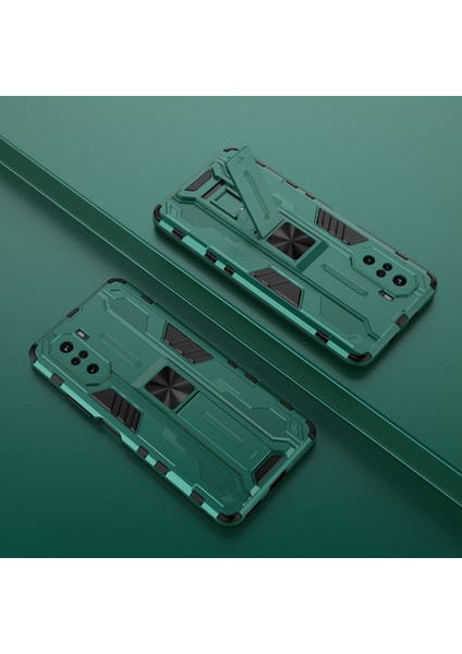 Xiaomi Poco F3 İçin Çift Katmanlı Pc Tpu Bumper Kaymaz ShockProof Korumalı Kılıf (Yurt Dışından)
