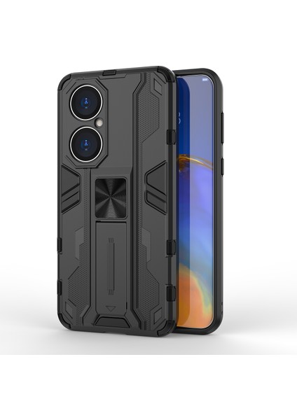 Huawei P50 İçin Çift Katmanlı Pc Tpu Bumper Kaymaz ShockProof Korumalı Kılıf (Yurt Dışından)