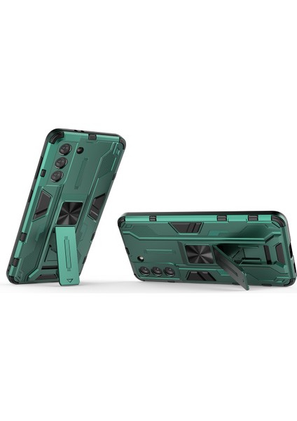 Samsung Galaxy S21 5G İçin Çift Katmanlı Pc Tpu Bumper Kaymaz ShockProof Korumalı Kılıf (Yurt Dışından)