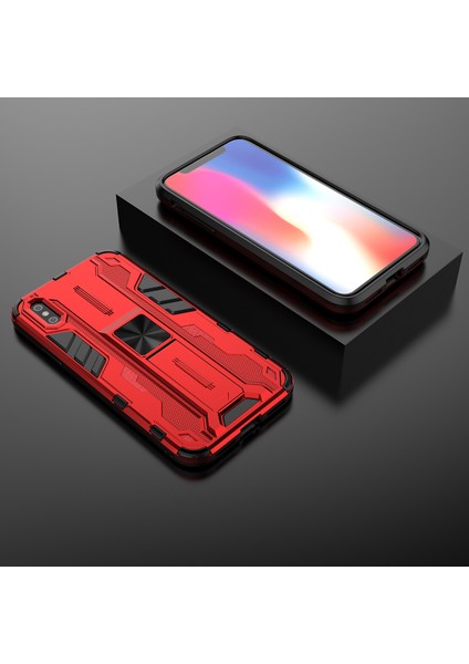 iPhone X / iPhone XS İçin Çift Katmanlı Pc Tpu Bumper Kaymaz ShockProof Korumalı Kılıf (Yurt Dışından)
