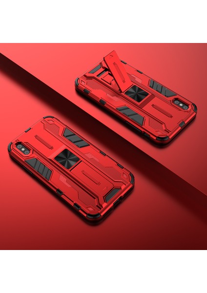 iPhone X / iPhone XS İçin Çift Katmanlı Pc Tpu Bumper Kaymaz ShockProof Korumalı Kılıf (Yurt Dışından)