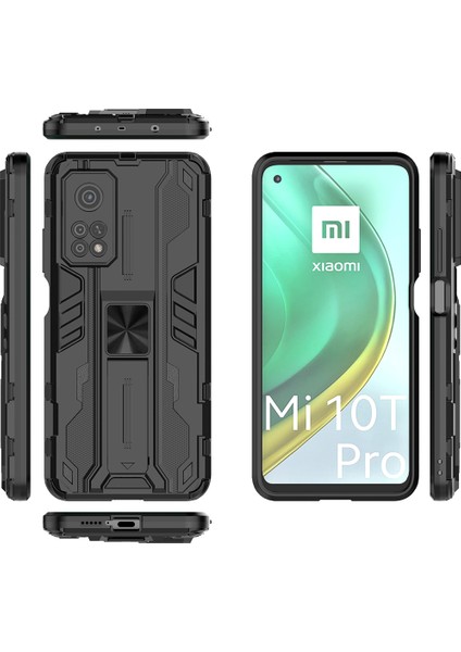 Xiaomi Mi 10T / 10T Pro 5G İçin Çift Katmanlı Pc Tpu Bumper Kaymaz ShockProof Korumalı Kılıf (Yurt Dışından)