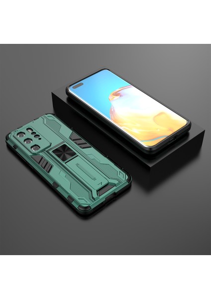 Huawei P40 Pro İçin Çift Katmanlı Pc Tpu Bumper Kaymaz ShockProof Korumalı Kılıf (Yurt Dışından)
