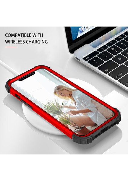 iPhone 12 Mini İçin Yumuşak Silikon Pc Bumper 3'ü 1 Arada ShockProof Korumalı Kılıf (Yurt Dışından)