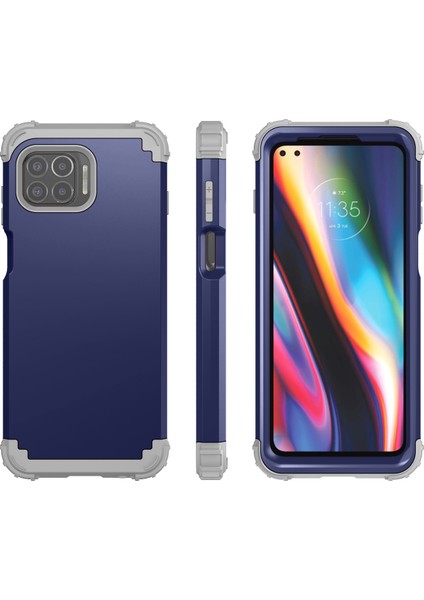 Motorola One 5G / Moto G 5G Plus İçin Yumuşak Silikon Pc Bumper 3'ü 1 Arada Shockproof Korumalı Kılıf (Yurt Dışından) fiyatları