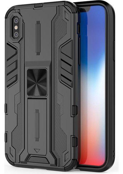 iPhone X / iPhone XS İçin Çift Katmanlı Pc Tpu Bumper Kaymaz ShockProof Korumalı Kılıf (Yurt Dışından)