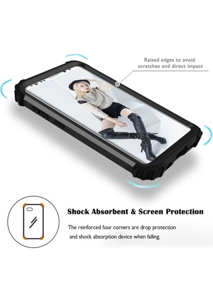 Samsung Galaxy S9 Plus İçin Pc Yumuşak Tpu Bumper 3'ü 1 Arada Koruma ShockProof Kılıf (Yurt Dışından)