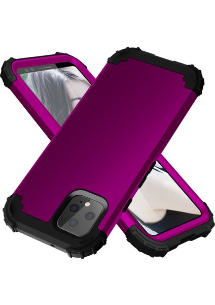 Google Pixel 4 İçin Yumuşak Silikon Pc Bumper 3'ü 1 Arada ShockProof Korumalı Kılıf (Yurt Dışından)