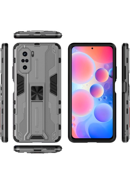 Xiaomi Redmi K40 / K40 Pro İçin Çift Katmanlı Pc Tpu Bumper Kaymaz ShockProof Korumalı Kılıf (Yurt Dışından)