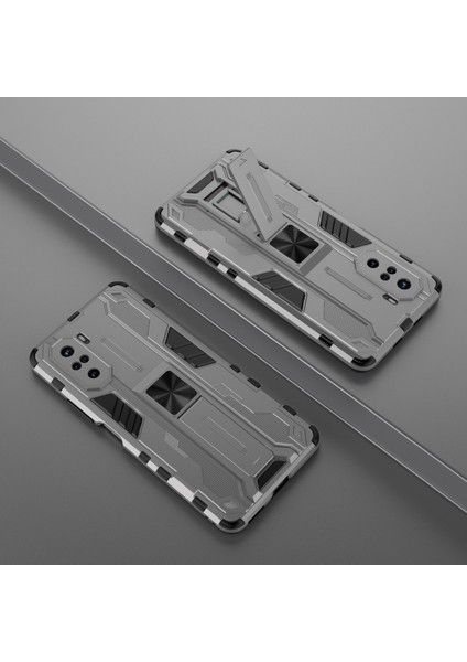Xiaomi Redmi K40 / K40 Pro İçin Çift Katmanlı Pc Tpu Bumper Kaymaz ShockProof Korumalı Kılıf (Yurt Dışından)