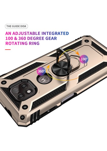 Motorola Moto G Power 2021 İçin Çift Katmanlı Halkalı Standlı Kılıf (Yurt Dışından) fırsatları