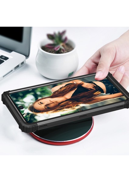 Samsung Galaxy Note 20 İçin Yumuşak Silikon Pc Bumper 3'ü 1 Arada ShockProof Korumalı Kılıf (Yurt Dışından)