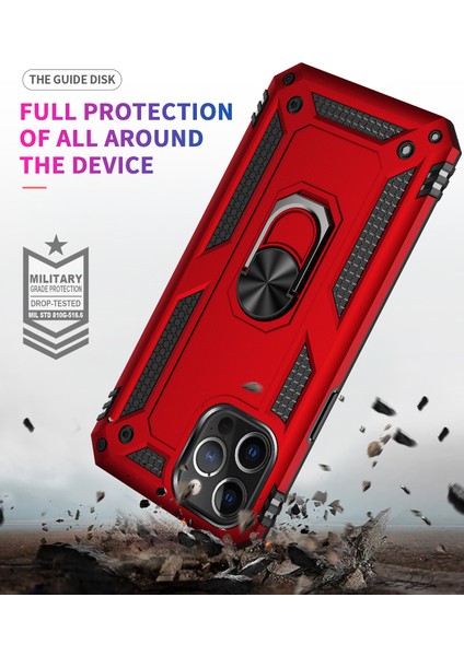 iPhone 12 / iPhone 12 Pro İçin Çift Katmanlı Halkalı Standlı Kılıf (Yurt Dışından) indirimleri