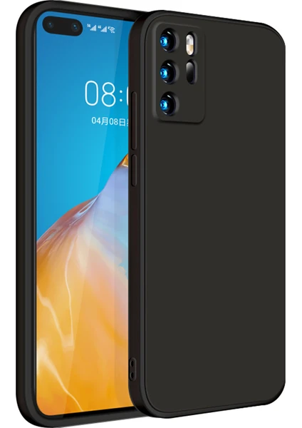 Huawei P40 İçin İnce Likit Silikon ShockProof Korumalı Kılıf (Yurt Dışından)