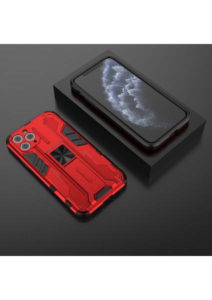 iPhone 11 Pro Max İçin Çift Katmanlı Pc Tpu Bumper Kaymaz ShockProof Korumalı Kılıf (Yurt Dışından)