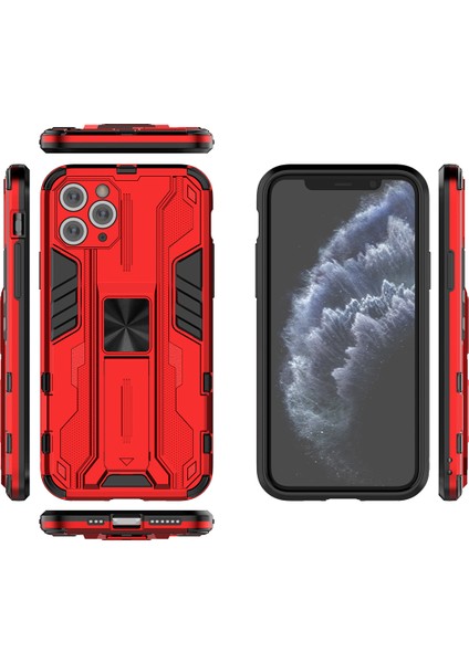 iPhone 11 Pro Max İçin Çift Katmanlı Pc Tpu Bumper Kaymaz ShockProof Korumalı Kılıf (Yurt Dışından)