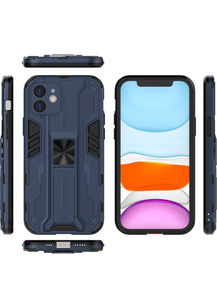iPhone 12 Mini İçin Çift Katmanlı Pc Tpu Bumper Kaymaz ShockProof Korumalı Kılıf (Yurt Dışından)
