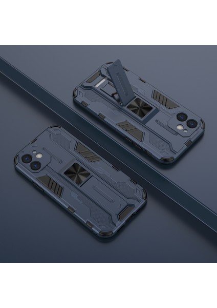 iPhone 12 Mini İçin Çift Katmanlı Pc Tpu Bumper Kaymaz ShockProof Korumalı Kılıf (Yurt Dışından)