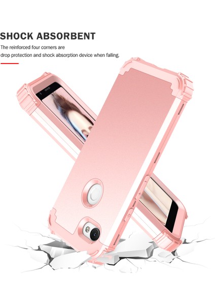 Google Pixel 3A İçin Yumuşak Silikon Pc Bumper 3'ü 1 Arada ShockProof Korumalı Kılıf (Yurt Dışından) modelleri