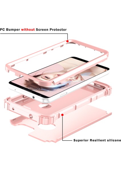 Google Pixel 3A İçin Yumuşak Silikon Pc Bumper 3'ü 1 Arada ShockProof Korumalı Kılıf (Yurt Dışından) fırsatları