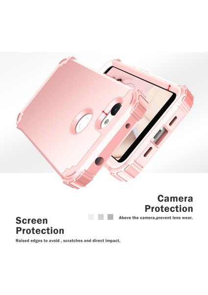 Google Pixel 3A İçin Yumuşak Silikon Pc Bumper 3'ü 1 Arada ShockProof Korumalı Kılıf (Yurt Dışından) indirimleri