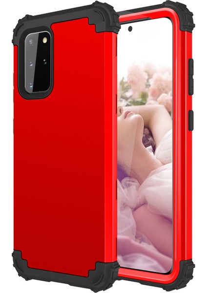 Samsung Galaxy S20 Plus İçin Yumuşak Silikon Pc Bumper 3'ü 1 Arada ShockProof Korumalı Kılıf (Yurt Dışından)