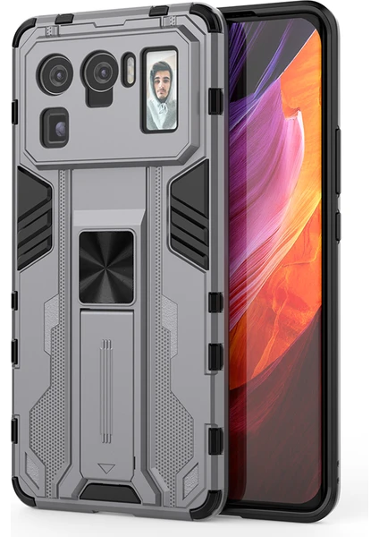 Xiaomi Mi 11 Ultra İçin Çift Katmanlı Pc Tpu Bumper Kaymaz ShockProof Korumalı Kılıf (Yurt Dışından)