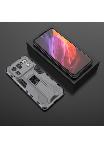 Xiaomi Mi 11 Ultra İçin Çift Katmanlı Pc Tpu Bumper Kaymaz ShockProof Korumalı Kılıf (Yurt Dışından)