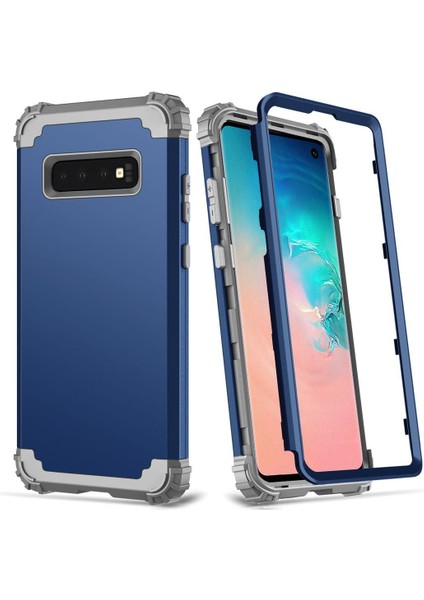 Samsung Galaxy S10 İçin Pc Yumuşak Tpu Bumper 3'ü 1 Arada Koruma ShockProof Kılıf (Yurt Dışından)