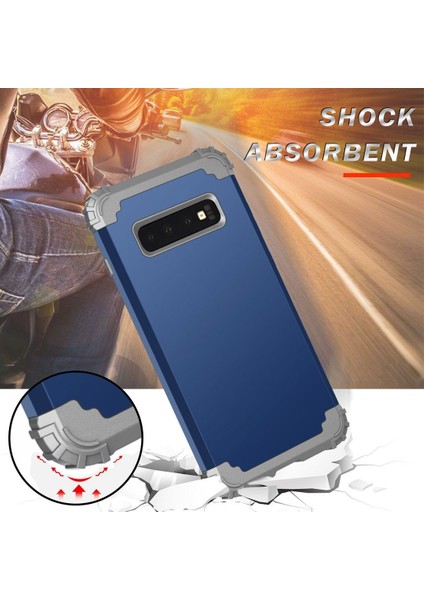 Samsung Galaxy S10 İçin Pc Yumuşak Tpu Bumper 3'ü 1 Arada Koruma ShockProof Kılıf (Yurt Dışından)
