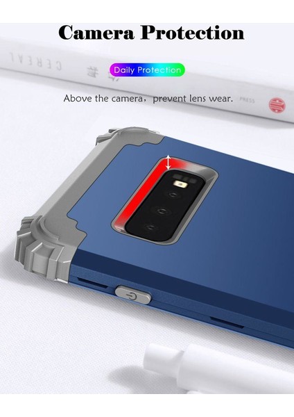 Samsung Galaxy S10 İçin Pc Yumuşak Tpu Bumper 3'ü 1 Arada Koruma ShockProof Kılıf (Yurt Dışından)