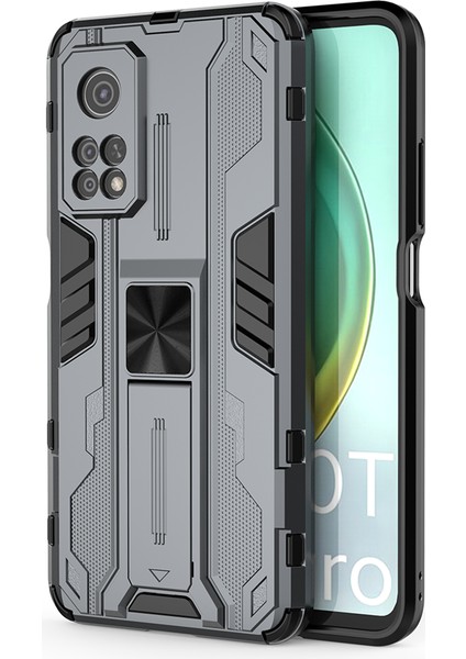 Xiaomi Mi 10T / 10T Pro 5G İçin Çift Katmanlı Pc Tpu Bumper Kaymaz ShockProof Korumalı Kılıf (Yurt Dışından)