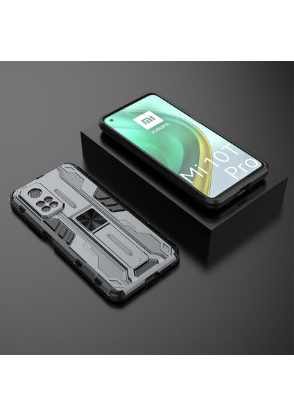Xiaomi Mi 10T / 10T Pro 5G İçin Çift Katmanlı Pc Tpu Bumper Kaymaz ShockProof Korumalı Kılıf (Yurt Dışından)