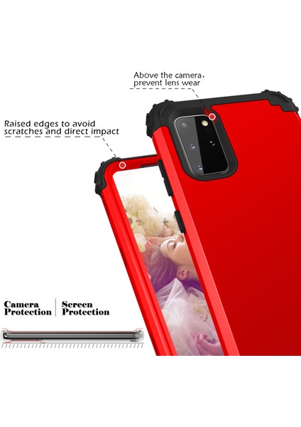 Samsung Galaxy S20 Plus İçin Yumuşak Silikon Pc Bumper 3'ü 1 Arada ShockProof Korumalı Kılıf (Yurt Dışından)
