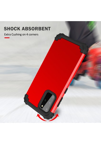 Samsung Galaxy S20 Plus İçin Yumuşak Silikon Pc Bumper 3'ü 1 Arada ShockProof Korumalı Kılıf (Yurt Dışından)