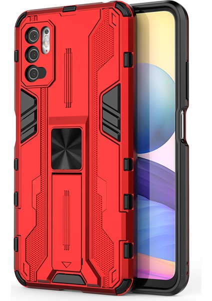 Xiaomi Redmi Note 10 5G İçin Çift Katmanlı Pc Tpu Bumper Kaymaz ShockProof Korumalı Kılıf (Yurt Dışından)