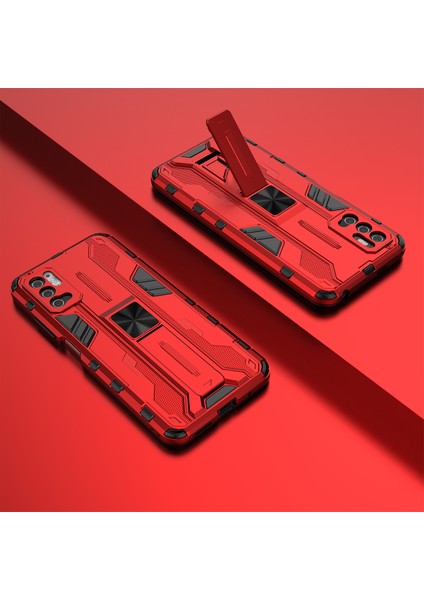 Xiaomi Redmi Note 10 5G İçin Çift Katmanlı Pc Tpu Bumper Kaymaz ShockProof Korumalı Kılıf (Yurt Dışından)