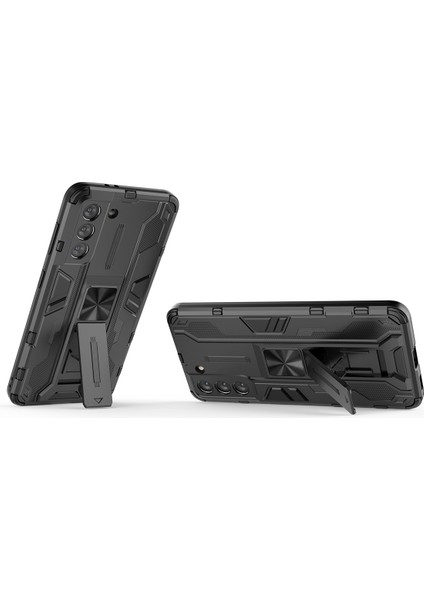 Samsung Galaxy S21 5G İçin Çift Katmanlı Pc Tpu Bumper Kaymaz ShockProof Korumalı Kılıf (Yurt Dışından)