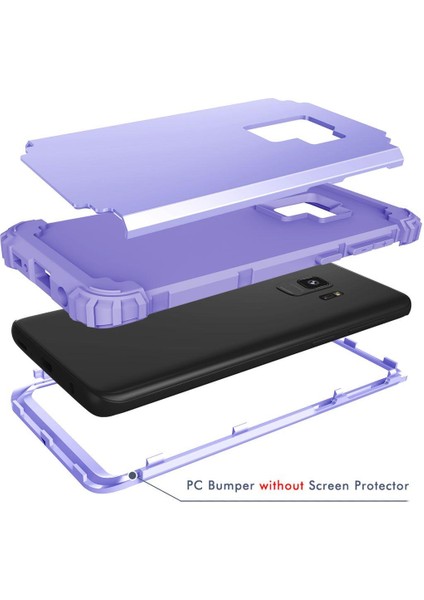 Samsung Galaxy S9 İçin Pc Yumuşak Tpu Bumper 3'ü 1 Arada Koruma ShockProof Kılıf (Yurt Dışından)
