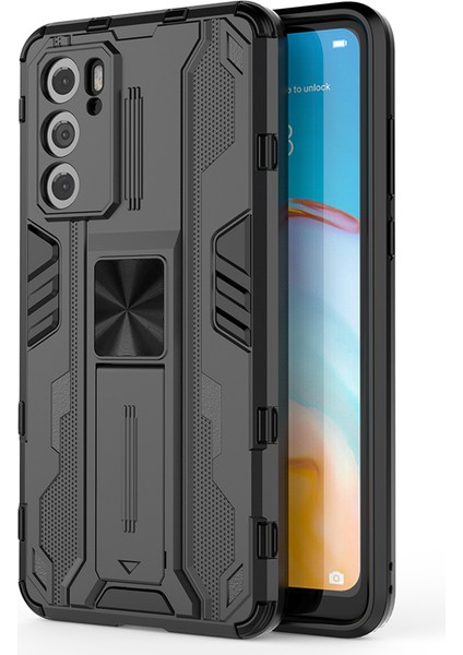 Huawei P40 İçin Çift Katmanlı Pc Tpu Bumper Kaymaz ShockProof Korumalı Kılıf (Yurt Dışından)